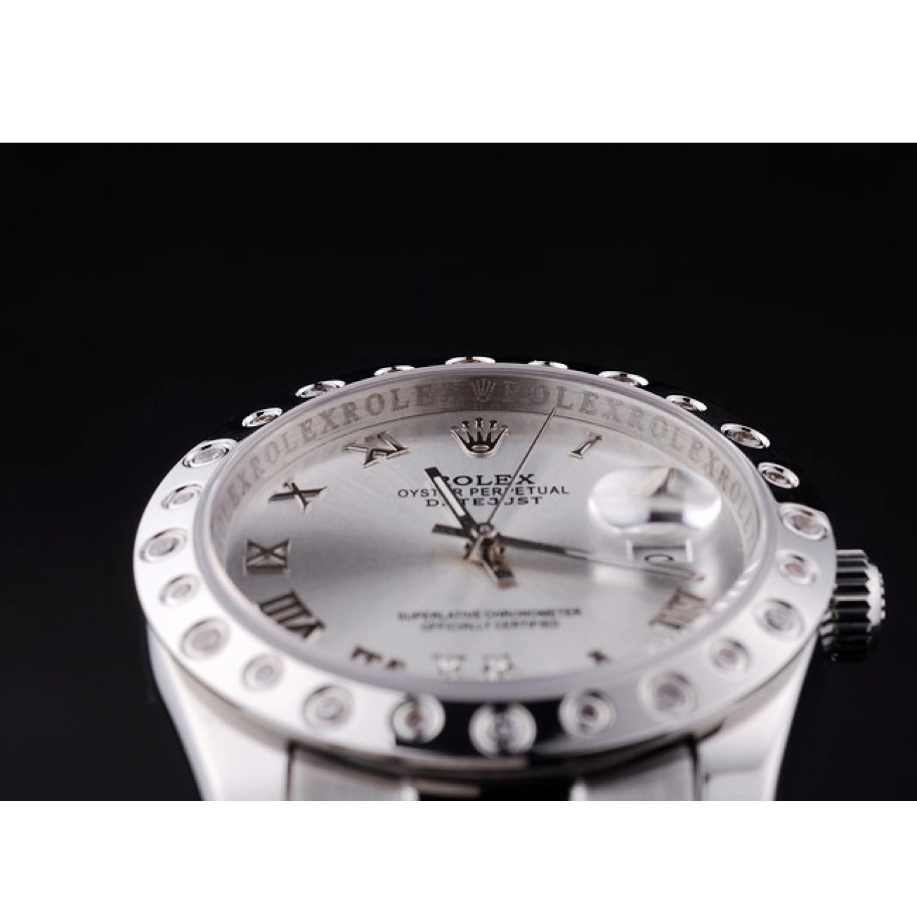 Good Copy Rolex Watches Bezel Dial Silver Rolex Diamond 7468 Datejust 0706